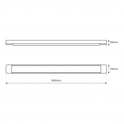 Listwa LED Batten 18W 60cm 4000K