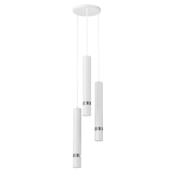 Lampa wisząca JOKER WHITE/CHROME 3xGU10
