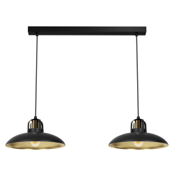 Lampa wisząca FELIX BLACK/GOLD 2xE27