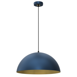Lampa wisząca BETA NAVY BLUE/GOLD 1xE27 45cm