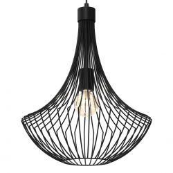 Lampa wisząca CESTA BLACK 1xE27