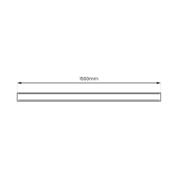 PRZESŁONA PROSTA CZARNA MAGNETIC TRACK 150cm