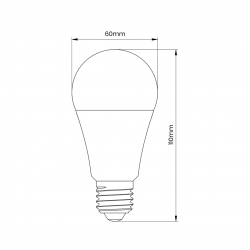 Żarówka LED 9W A60 E27 3000K Zmierzchowo-Ruchowa