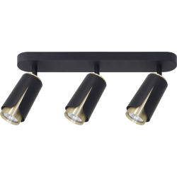 FLOWER BLACK GOLD SPOT 3xGU10