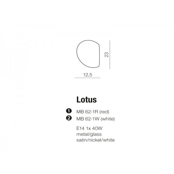 Azzardo Lotus biały AZ0151