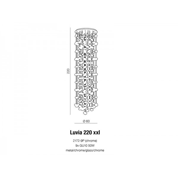 Azzardo Luvia XXL chrom AZ1296
