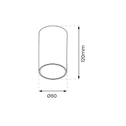 Oprawa Ricky Downlight Złoty 1xGU10