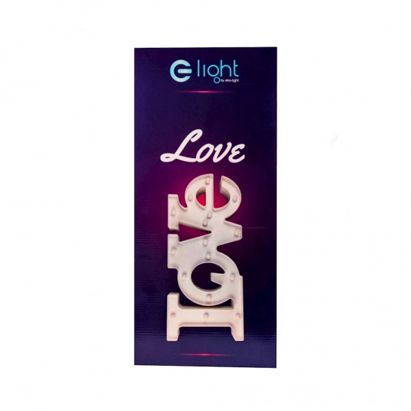 LOVE PLASTIKOWE LED
