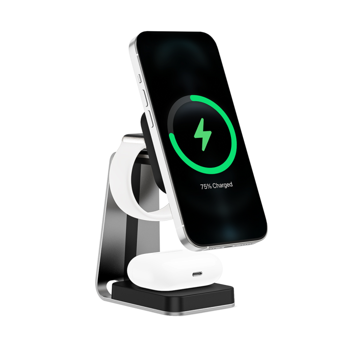 LVN SYSTEM Ładowarka indukcyjna Magsafe Charging Stand 3w1 LVN SYSTEM Ładowarka indukcyjna Magsafe Charging Stand 3w1