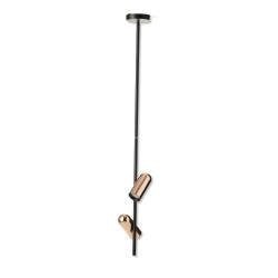 Lampa sufitowa czarno-złota...