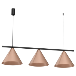 Lampa wisząca CAPITAL CZARNY-MIEDZIANY 3XGX53