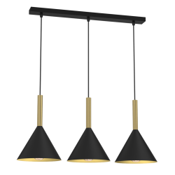 Lampa wisząca PERU BLACK 3xE27