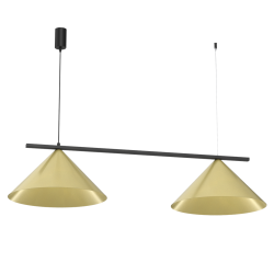 Lampa wisząca CAPITAL CZARNO-ZŁOTY 2XGX53