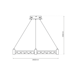 Lampa wisząca ELEGANCE 36W LED
