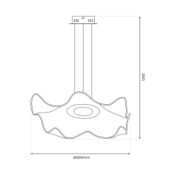 Lampa wisząca LARGO 16W LED