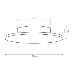 Kinkiet Disk 12W 3CCT IP65 Czarny