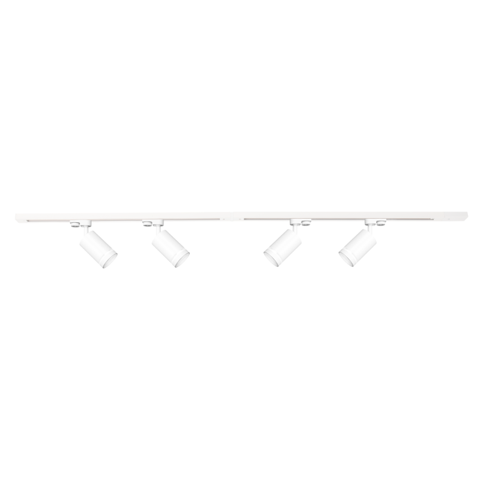 Zestaw Szynoprzewód 4xPipe Ring GU10 + Prowadnica 2x1m + Złączki - Biały Zestaw Szynoprzewód 4xPipe Ring GU10 + Prowadnica 2x1m + Złączki - Biały