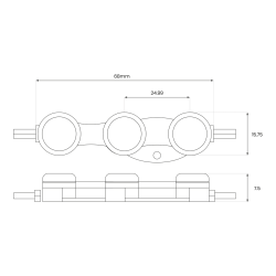 MODUŁ LED EKO-SSPRO3 9000K 1,1W 120S40