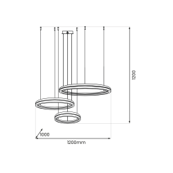 Lampa wisząca GRAVITY 108W LED
