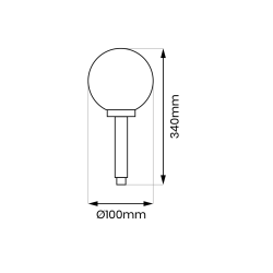 Lampka ogrodowa solarna kulka