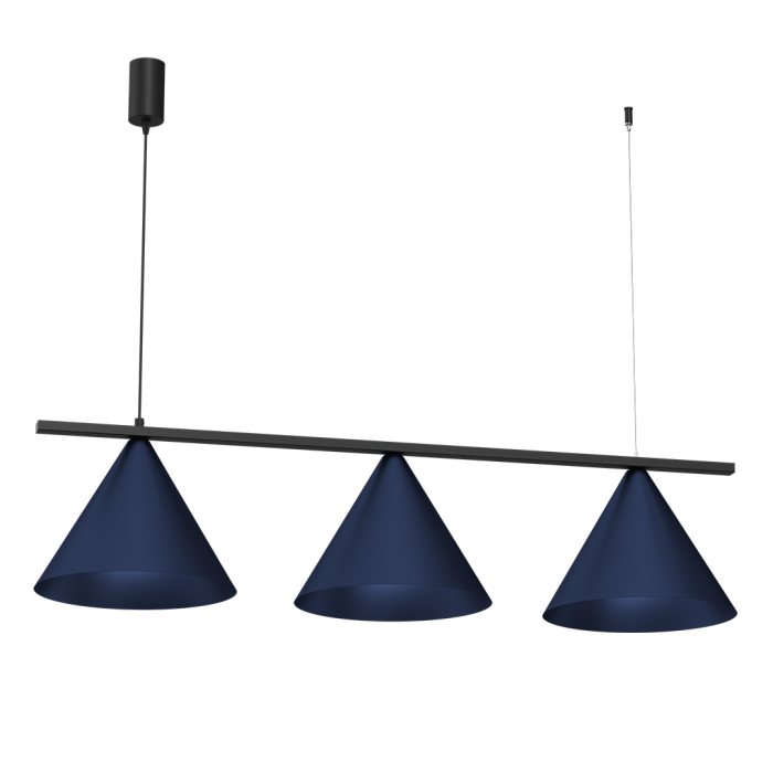 Lampa wisząca CAPITAL BLACK/NAVY BLUE 3XGX53 Lampa wisząca CAPITAL BLACK/NAVY BLUE 3XGX53