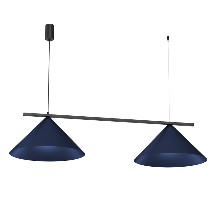 Lampa wisząca CAPITAL BLACK/NAVY BLUE 2XGX53 Lampa wisząca CAPITAL BLACK/NAVY BLUE 2XGX53