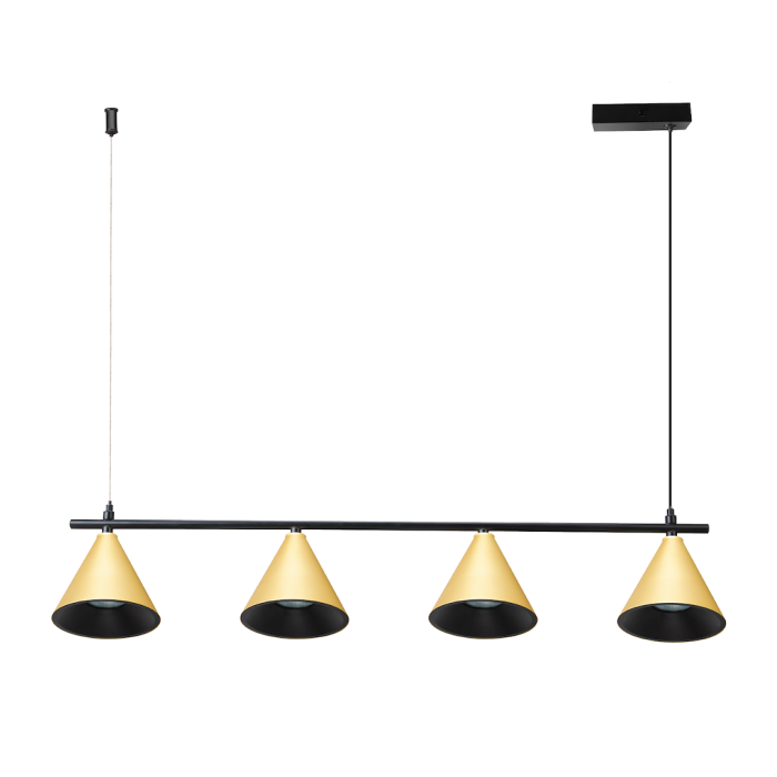 Lampa Wisząca Cone Złoty 4xGU10 Lampa Wisząca Cone Złoty 4xGU10