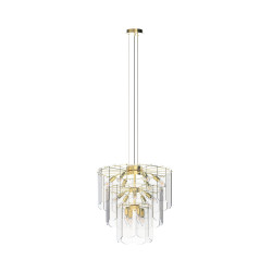 Lampa wisząca szklana złota...
