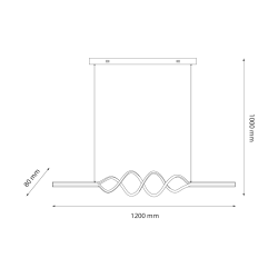 Lampa wisząca ANCONA 36W LED 4000K