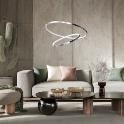 Lampa wisząca HOOP CHROME 51W LED