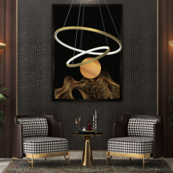 Lampa wisząca HOOP GOLD 51W LED