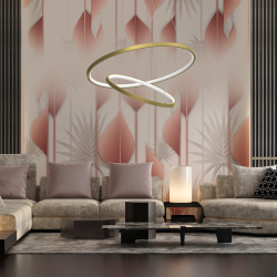 Lampa wisząca HOOP GOLD 51W LED