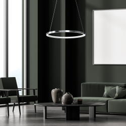 Lampa wisząca HOOP CHROME 27W LED