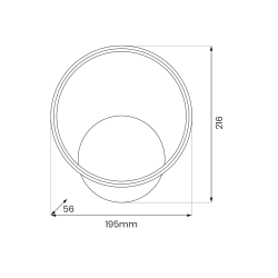 Kinkiet HOOP GOLD 7W LED