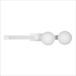 Kinkiet Magnet 13W+2xG9 3000/4000K Biały