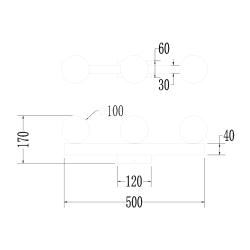 Lampa Sufitowa Magnet 9W+3xG9 3000/4000K Biały