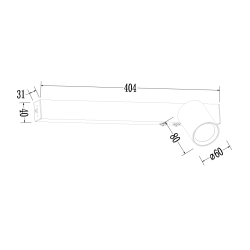 Kinkiet Magnet 9W+1xGU10 3000/4000K Czarny Prawy