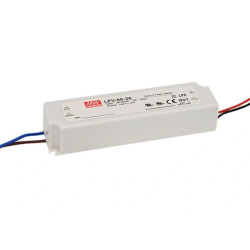 MEAN WELL Zasilacz impulsowy  LED  60W  24V  2.5A  90-264VAC  127-370VDC  IP67
