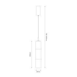 Lampa wisząca BATO Smoked 4W LED