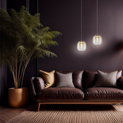 Lampa wisząca VASO 2 AMBER 4W