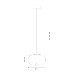 Lampa wisząca VASO 1 SMOKED 4W