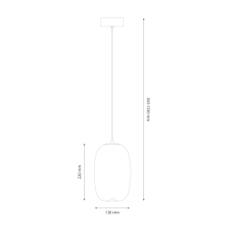 Lampa wisząca VASO 3 SMOKED 4W