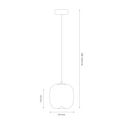 Lampa wisząca VASO 2 SMOKED 4W