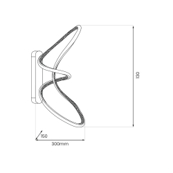 Kinkiet TESORO CHROME 15W