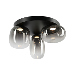 Lampa sufitowa Vaso czarna 12W