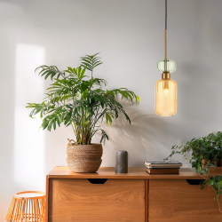 Lampa wisząca MOLLY AMBER 1xE14