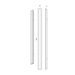 Kinkiet Wow 30W 3CCT IP54 150cm