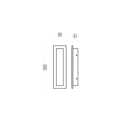Kinkiet Wow 10W 3CCT IP54 30cm