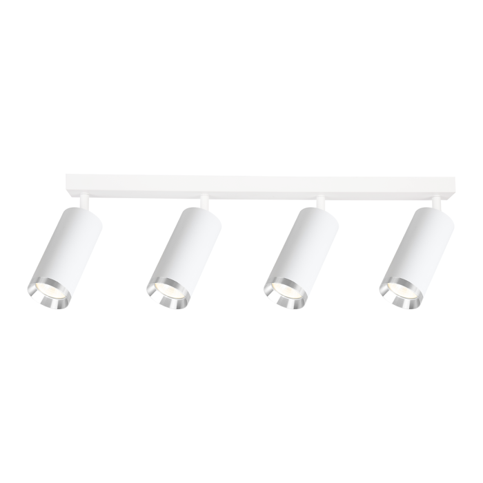 Oprawa Mica Spot Biały + Chrom 4xGU10 Oprawa Mica Spot Biały + Chrom 4xGU10