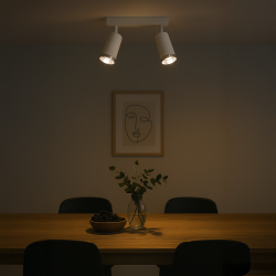 Oprawa Mica Spot Biały + Chrom 2xGU10